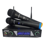 Microfone Sem Fio Soundvoice Mm220sf Duplo De Mão Uhf