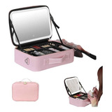 Espejo De Luz Led Portátil Smart Makeup Case