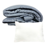 Combo Acolchado Reversible 1 Plaza + Almohada       