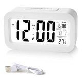 Despertador Digital Reloj Digital Recargable Con Luz S