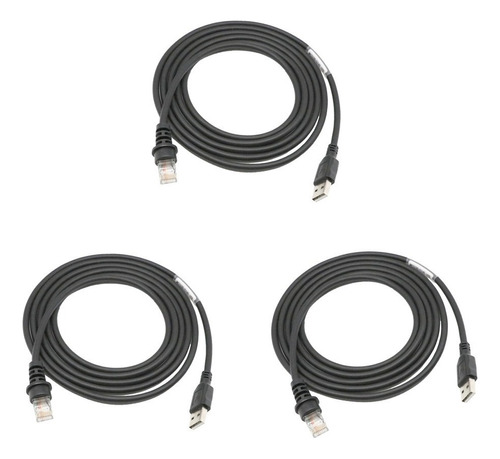 3 Cables Usb For Lectores De Códigos De Barras Honeywell G