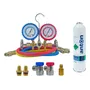Kit Carga Aire Acondicionado Auto R134 Manifold Acoples | Envío gratis