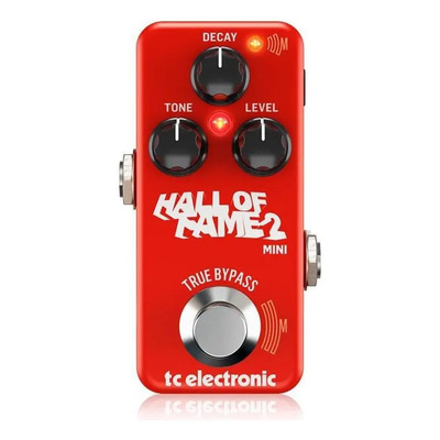 Pedal de efeito TC Electronic Hall of Fame 2 Mini Reverb vermelho | Frete grátis