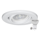 Spot Embutir Blanco Móvil Chapa Dicroica Led 7w Fría/cálida 