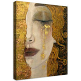 Cuadro Lágrimas De Oro Gustav Klimt Canvas Tipo Oleo 