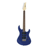 Guitarra Eléctrica Yamaha Erg121 De Tilo Metallic Blue Brillante Con Diapasón De Palo De Rosa