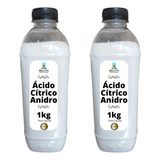 Ácido Cítrico Anidro 2kg 100% - Puro Alimentício