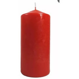 Velon Rojo Grande Decorativo Hogar Cirio  14  X 7 Cm