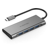 Adaptador Multipuerto Lention Usb C Hdmi 4k Usb 3.0 Macbook