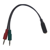 Cable Adaptador Para Celular  A Mic Y Auricular  20 Cm
