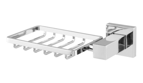 Saboneteira Banheiro Porta Sabonete De Parede Inox Quadrado