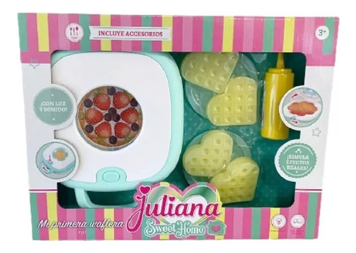 Juliana Sweet Home Mi Primera Waflera Con Accesorios
