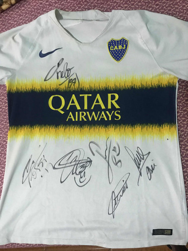 Camiseta Boca Juniors Firmada Por Campeones Copa Argentina