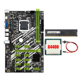 Placa Base Minera B250 Btc Con 4400 Cpu+8 G Ddr4 Ram+conmuta