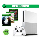 Console Microsoft Xbox One S 1tb + 3 Jogos Completocom Nota