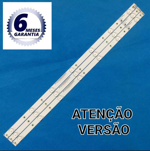 Kit 3 Barras Leds   32lj500b 32lv300c   6 Meses De Garantia.