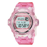 Reloj G-shock Baby G Analogico Mujer Bg-169r-7ecr Correa Bg-169r-4cr / Rosa Transparente