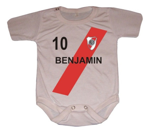 Bodys Para Bebes River Camiseta Con Nombre