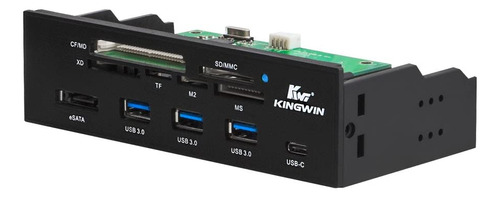 Kingwin Powered Usb Hub 3.0, Usb-c/lector Sd Y Micro Sd