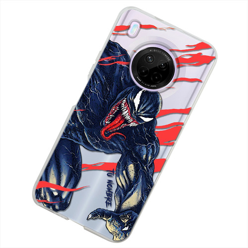 Funda Para Huawei Venom Spiderman Personalizado Tu Nombre