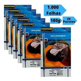 1.000 Folhas Papel Fotográfico A4 Glossy 180g Masterprint Cor Branco