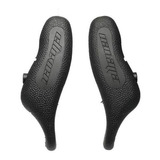 Chifre Bar End Emborrachado Ergonômico Elleven Guidão Bike Cor Cinza E Preto