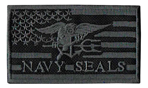 Patch Bordado - Bandeira Americana Navy Seals Eua Dv80825
