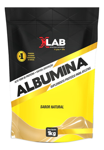 Albumina Natural (1kg)  X-lab - Pura 100% - X-lab Nutrition
