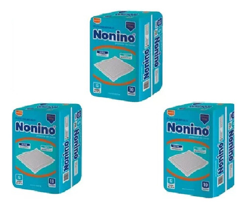 Nonino Zaleas Descartables Protector De Cama X 30 Unidades