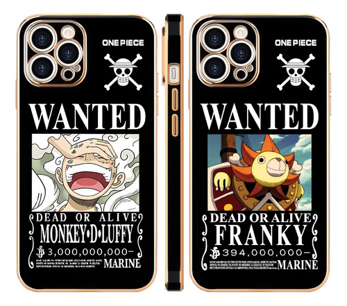Nika Luffy One Piece Funda Para iPhone 2pcs Tpu Wantb06