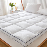 Swtmerry Queen Size Mattress Pad Topper - Almohada Protector