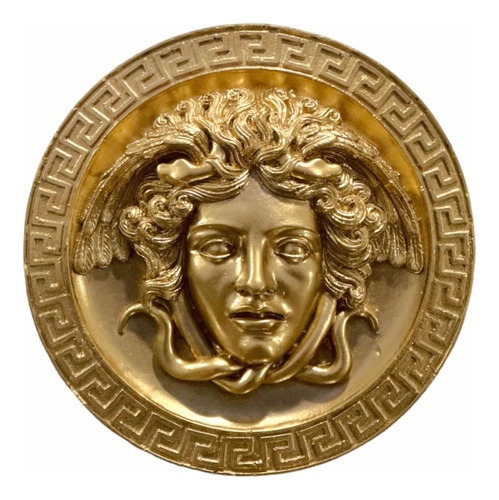 Medusa Versace Golden Dorada Oro Decorativa Panel Decoración