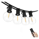 Yuusei 25ft Dimmable String Lights Control Remoto, Led Luz D