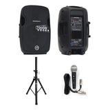 Cabina Activa 15 Soundpower Top Pack Incluye Base+microfono 