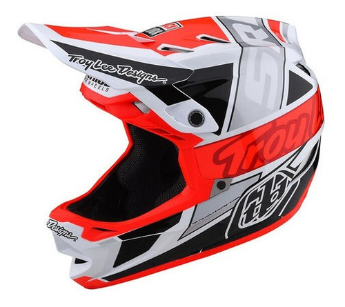 Casco Bici D4 Composite Team Sram Blanco / Rojo Tld Original