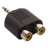 Adaptador En Y De 2 Rca Hembra A Minijack 3,5