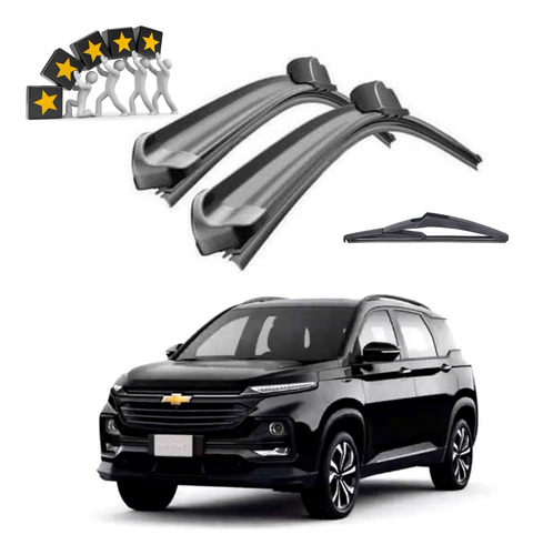 Plumas Limpiaparabrisas Chevrolet Captiva 2022 Al 2024 Set