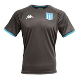 Remera De Entrenamiento Racing 2023 Kappa Original Gris