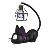 Lindo Gato Negro Noche Luz Resina Artesanal Escritorio Habit