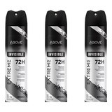 Desodorante Aero Above 150ml Extreme Invisible 72h-kit C/3un