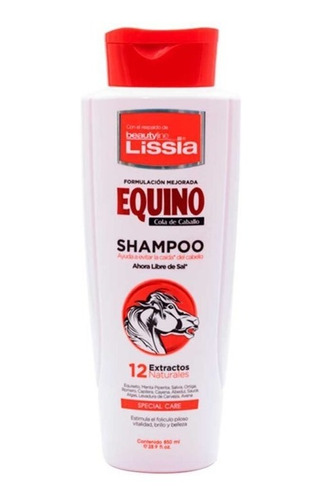 Shampoo Equino Lissia X 850 Ml - mL a $29