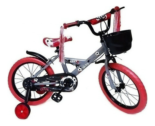 Bicicleta Infantil Rodado 12 Urby Bikes Con Rueditas C Color Gris