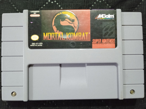 Mortal Kombat Original Snes - Super Nintendo 