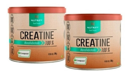 Creatina Monohidratada 100% 300g Nutrify Kit Com 2 Unidades