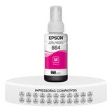 Refil De Tinta Epson Original T664 Magenta L355 365 375 495