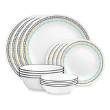 Corelle® Paloma - Juego De Vajilla De 16 Piezas, Servicio Pa