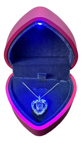 Regalo San Valentín Mujer Collar Colgante Plata S925 Corazón