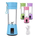 Mini Liquidificador Portátil Shake Misturador Whey Protein Cor Azul-celeste 110v/220v