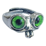 Anillo Con Forma De Rana Con Forma De Ojo De Rana, Tamaño Aj