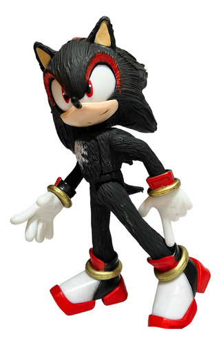 Figura Sonic Shadow Articulado Juguete Erizo Negro 27cm